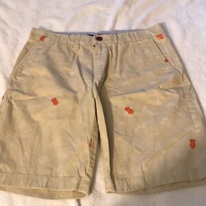 Tommy Hilfiger Emb Pineapples Flat Front Casual Shorts Men’s 29 Read